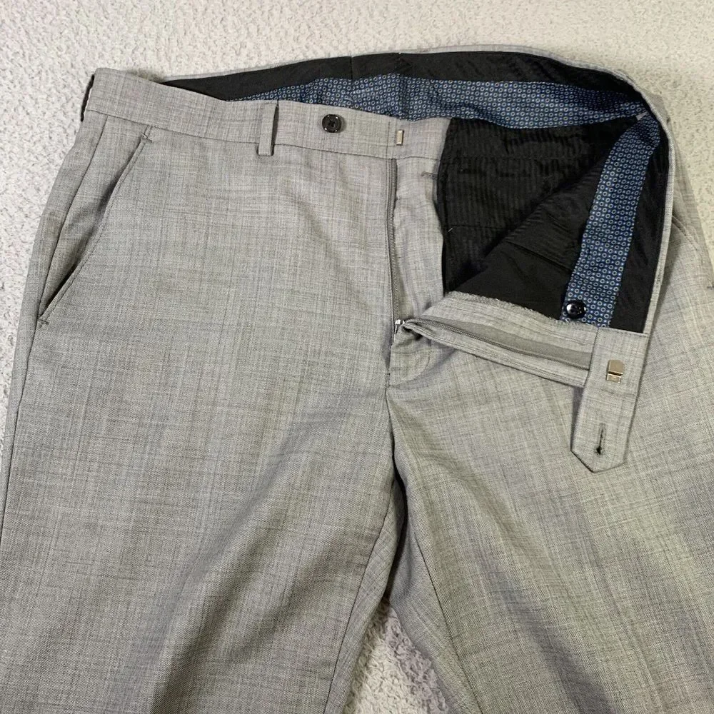 Lauren Ralph Lauren Dress‎ Pants Mens 34x32 [Measures 34x30] Gray Flat Front